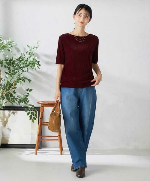 a.v.v / アー・ヴェ・ヴェ カットソー | 【前後2WAY】シアーベロアプルオーバー | 詳細6