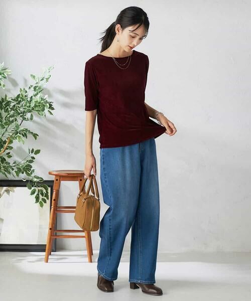 a.v.v / アー・ヴェ・ヴェ カットソー | 【前後2WAY】シアーベロアプルオーバー | 詳細8