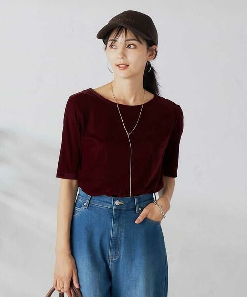 a.v.v / アー・ヴェ・ヴェ カットソー | 【前後2WAY】シアーベロアプルオーバー | 詳細9