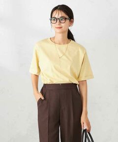 a.v.v / アー・ヴェ・ヴェ カットソー | 【接触冷感/UVカット/コットン100％】ロールアップハーフスリーブTシャツ