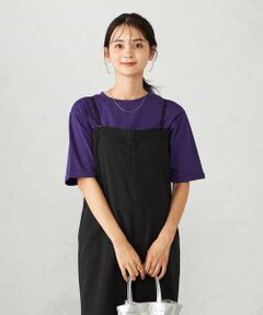 a.v.v / アー・ヴェ・ヴェ カットソー | 【接触冷感/UVカット/コットン100％】ロールアップハーフスリーブTシャツ