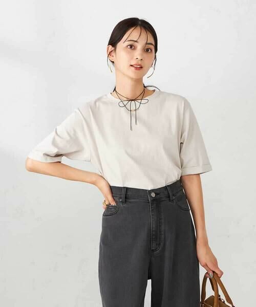 a.v.v / アー・ヴェ・ヴェ カットソー | 【接触冷感/UVカット/コットン100％】ロールアップハーフスリーブTシャツ | 詳細26