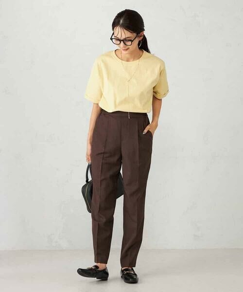 a.v.v / アー・ヴェ・ヴェ カットソー | 【接触冷感/UVカット/コットン100％】ロールアップハーフスリーブTシャツ | 詳細3