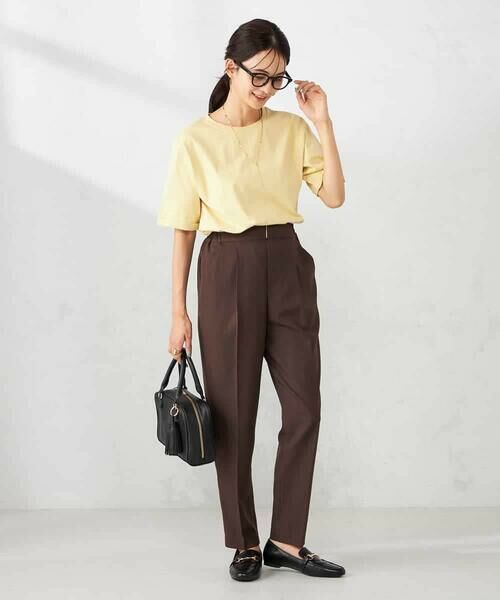 a.v.v / アー・ヴェ・ヴェ カットソー | 【接触冷感/UVカット/コットン100％】ロールアップハーフスリーブTシャツ | 詳細4