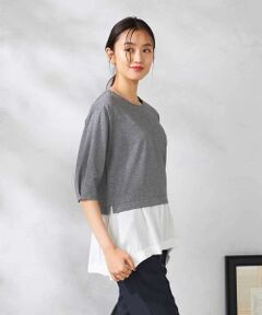 a.v.v / アー・ヴェ・ヴェ カットソー | レイヤードラメライクトップス
