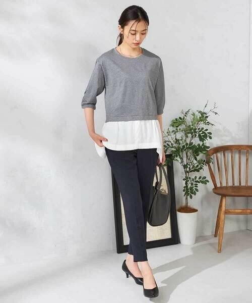 a.v.v / アー・ヴェ・ヴェ カットソー | レイヤードラメライクトップス | 詳細3