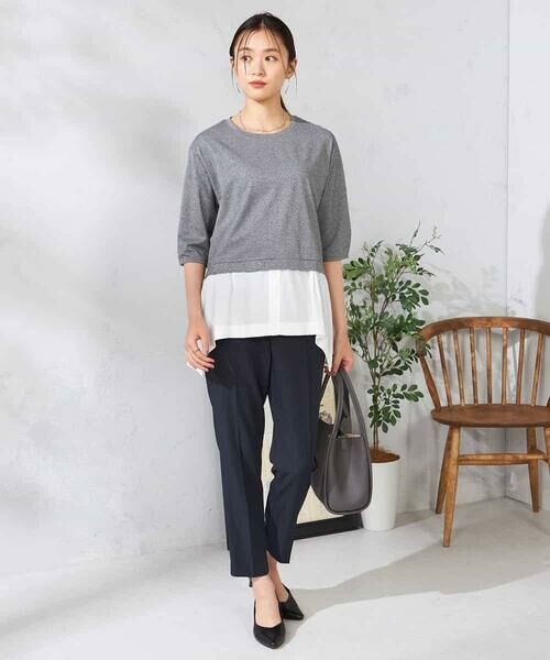 a.v.v / アー・ヴェ・ヴェ カットソー | レイヤードラメライクトップス | 詳細4