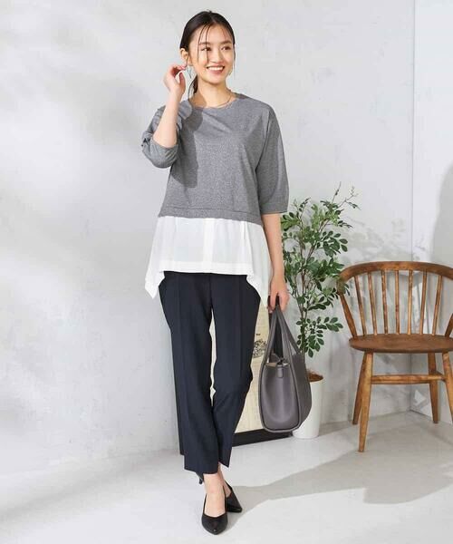 a.v.v / アー・ヴェ・ヴェ カットソー | レイヤードラメライクトップス | 詳細5