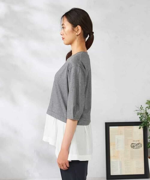 a.v.v / アー・ヴェ・ヴェ カットソー | レイヤードラメライクトップス | 詳細8