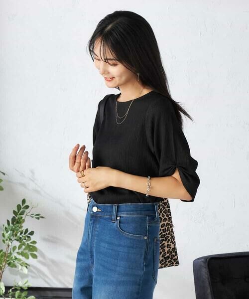 a.v.v / アー・ヴェ・ヴェ カットソー | 袖ギャザー楊柳カットソー | 詳細11