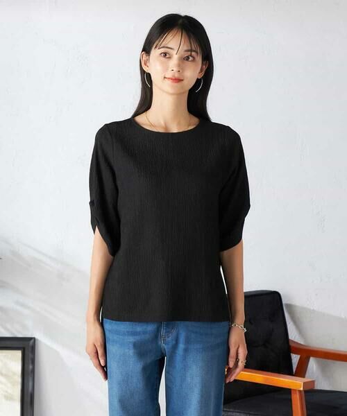 a.v.v / アー・ヴェ・ヴェ カットソー | 袖ギャザー楊柳カットソー | 詳細16