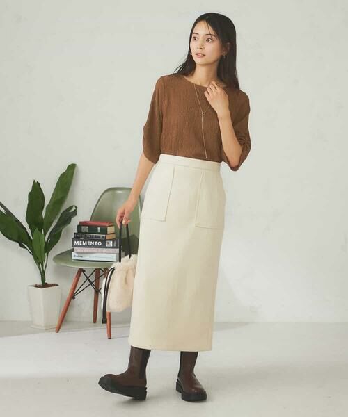 a.v.v / アー・ヴェ・ヴェ カットソー | 袖ギャザー楊柳カットソー | 詳細5