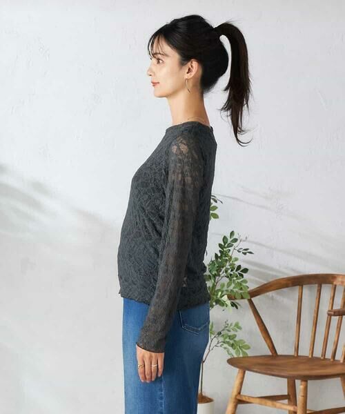 a.v.v / アー・ヴェ・ヴェ カットソー | ストレッチレーストップス | 詳細13