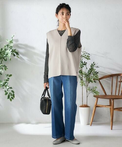 a.v.v / アー・ヴェ・ヴェ カットソー | ストレッチレーストップス | 詳細8