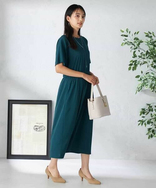 a.v.v / アー・ヴェ・ヴェ ロング・マキシ丈ワンピース | 【接触冷感/UVカット/イージーケア】ウエストギャザーリラクシングワンピース | 詳細3