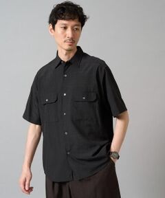 a.v.v / アー・ヴェ・ヴェ シャツ・ブラウス | 【イージーケア/接触冷感/毛玉になりにくい】ライトウェイトメランジダブルポケットシャツ