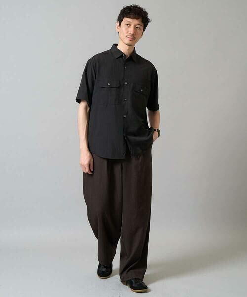 a.v.v / アー・ヴェ・ヴェ シャツ・ブラウス | 【イージーケア/接触冷感/毛玉になりにくい】ライトウェイトメランジダブルポケットシャツ | 詳細10