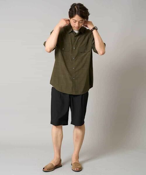 a.v.v / アー・ヴェ・ヴェ シャツ・ブラウス | 【イージーケア/接触冷感/毛玉になりにくい】ライトウェイトメランジダブルポケットシャツ | 詳細13