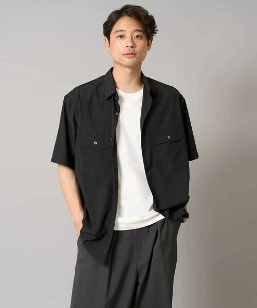 a.v.v / アー・ヴェ・ヴェ シャツ・ブラウス | 【イージーケア/接触冷感/毛玉になりにくい】ライトウェイトメランジダブルポケットシャツ | 詳細17