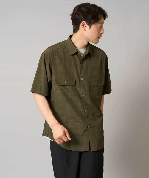 a.v.v / アー・ヴェ・ヴェ シャツ・ブラウス | 【イージーケア/接触冷感/毛玉になりにくい】ライトウェイトメランジダブルポケットシャツ | 詳細18