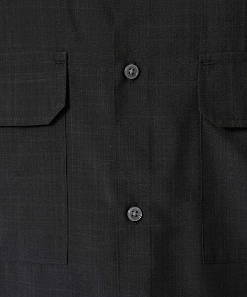 a.v.v / アー・ヴェ・ヴェ シャツ・ブラウス | 【イージーケア/接触冷感/毛玉になりにくい】ライトウェイトメランジダブルポケットシャツ | 詳細7