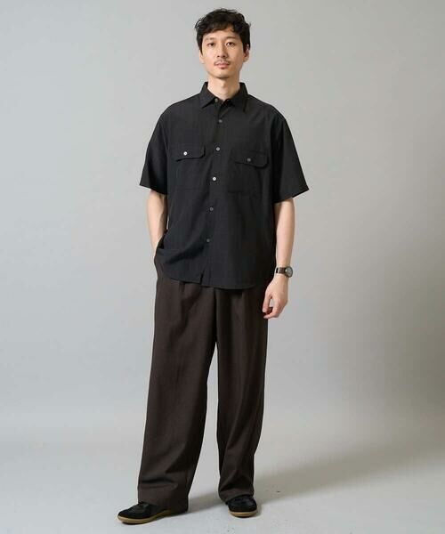 a.v.v / アー・ヴェ・ヴェ シャツ・ブラウス | 【イージーケア/接触冷感/毛玉になりにくい】ライトウェイトメランジダブルポケットシャツ | 詳細8