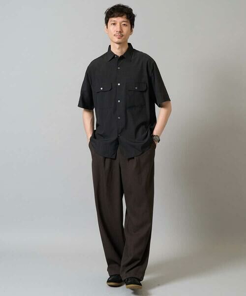 a.v.v / アー・ヴェ・ヴェ シャツ・ブラウス | 【イージーケア/接触冷感/毛玉になりにくい】ライトウェイトメランジダブルポケットシャツ | 詳細9