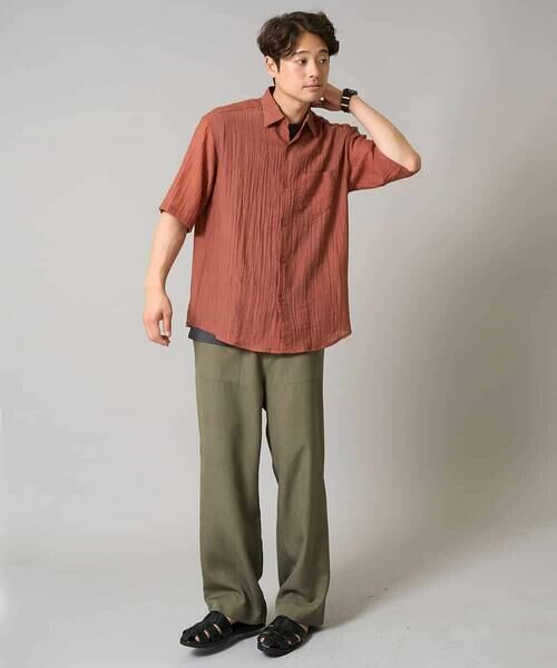 a.v.v / アー・ヴェ・ヴェ シャツ・ブラウス | 【接触冷感】ワッシャーシアーワイドシルエットシャツ | 詳細3