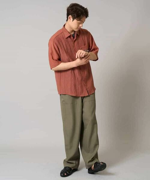 a.v.v / アー・ヴェ・ヴェ シャツ・ブラウス | 【接触冷感】ワッシャーシアーワイドシルエットシャツ | 詳細4