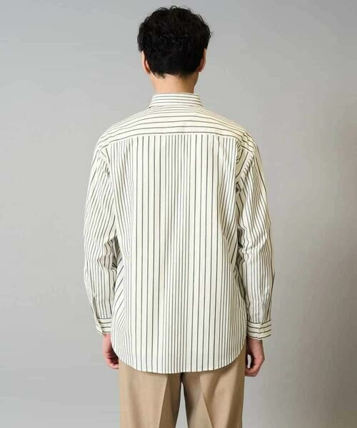 a.v.v / アー・ヴェ・ヴェ シャツ・ブラウス | 【洗濯機で洗える】ランダムストライプツイルワイドシルエットシャツ | 詳細17