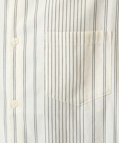 a.v.v / アー・ヴェ・ヴェ シャツ・ブラウス | 【洗濯機で洗える】ランダムストライプツイルワイドシルエットシャツ | 詳細22