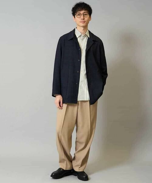 a.v.v / アー・ヴェ・ヴェ シャツ・ブラウス | 【洗濯機で洗える】ランダムストライプツイルワイドシルエットシャツ | 詳細4