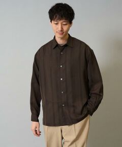 a.v.v / アー・ヴェ・ヴェ シャツ・ブラウス | 【イージーケア/速乾】カラミストライプワイドシルエットシャツ【洗濯機で洗える】