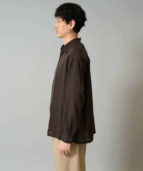 a.v.v / アー・ヴェ・ヴェ シャツ・ブラウス | 【イージーケア/速乾】カラミストライプワイドシルエットシャツ【洗濯機で洗える】 | 詳細19