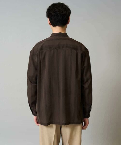 a.v.v / アー・ヴェ・ヴェ シャツ・ブラウス | 【イージーケア/速乾】カラミストライプワイドシルエットシャツ【洗濯機で洗える】 | 詳細20