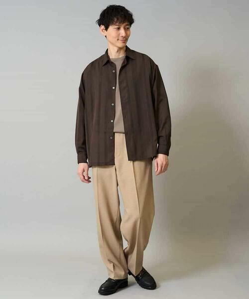 a.v.v / アー・ヴェ・ヴェ シャツ・ブラウス | 【イージーケア/速乾】カラミストライプワイドシルエットシャツ【洗濯機で洗える】 | 詳細6