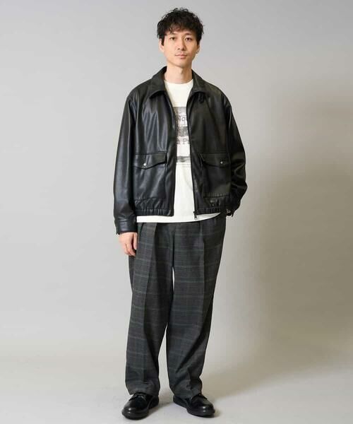 a.v.v / アー・ヴェ・ヴェ その他アウター | 【洗濯機で洗える】フェイクレザーブルゾン | 詳細1