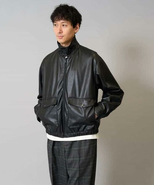 a.v.v / アー・ヴェ・ヴェ その他アウター | 【洗濯機で洗える】フェイクレザーブルゾン | 詳細10