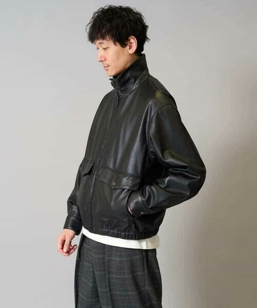 a.v.v / アー・ヴェ・ヴェ その他アウター | 【洗濯機で洗える】フェイクレザーブルゾン | 詳細11