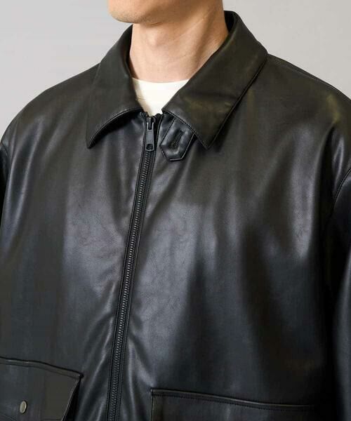 a.v.v / アー・ヴェ・ヴェ その他アウター | 【洗濯機で洗える】フェイクレザーブルゾン | 詳細16