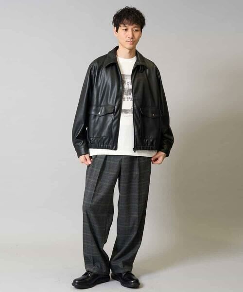 a.v.v / アー・ヴェ・ヴェ その他アウター | 【洗濯機で洗える】フェイクレザーブルゾン | 詳細2