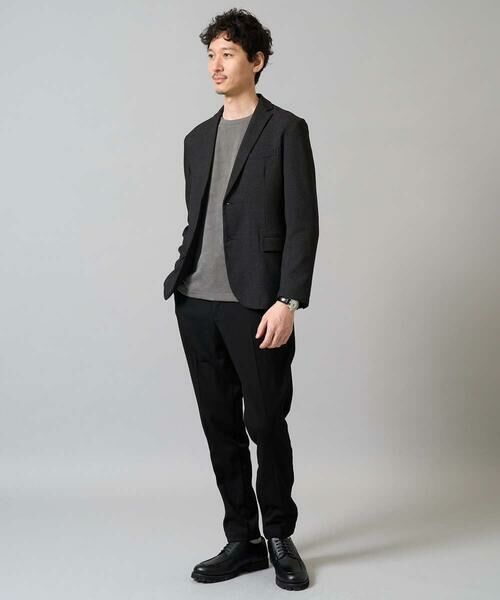 a.v.v / アー・ヴェ・ヴェ テーラードジャケット | デニムライクストレッチスマートジャケット【イージーケア/洗濯機で洗える】〈ON/OFF SERIES〉 | 詳細1