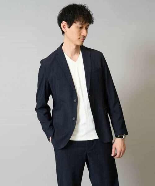 a.v.v / アー・ヴェ・ヴェ テーラードジャケット | デニムライクストレッチスマートジャケット【イージーケア/洗濯機で洗える】〈ON/OFF SERIES〉 | 詳細23