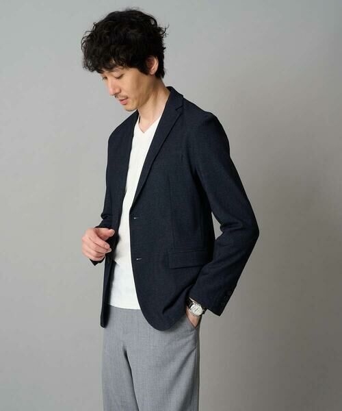 a.v.v / アー・ヴェ・ヴェ テーラードジャケット | デニムライクストレッチスマートジャケット【イージーケア/洗濯機で洗える】〈ON/OFF SERIES〉 | 詳細25
