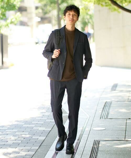 a.v.v / アー・ヴェ・ヴェ テーラードジャケット | デニムライクストレッチスマートジャケット【イージーケア/洗濯機で洗える】〈ON/OFF SERIES〉 | 詳細3