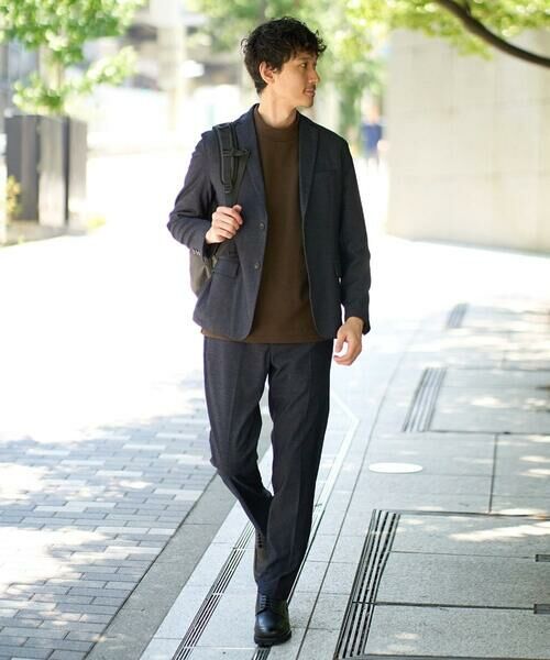 a.v.v / アー・ヴェ・ヴェ テーラードジャケット | デニムライクストレッチスマートジャケット【イージーケア/洗濯機で洗える】〈ON/OFF SERIES〉 | 詳細4