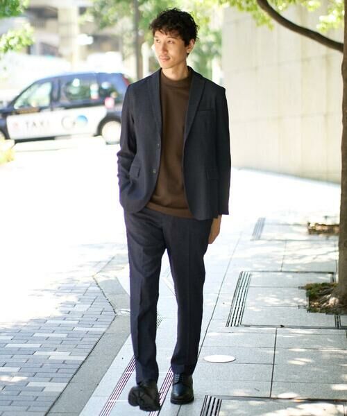 a.v.v / アー・ヴェ・ヴェ テーラードジャケット | デニムライクストレッチスマートジャケット【イージーケア/洗濯機で洗える】〈ON/OFF SERIES〉 | 詳細5