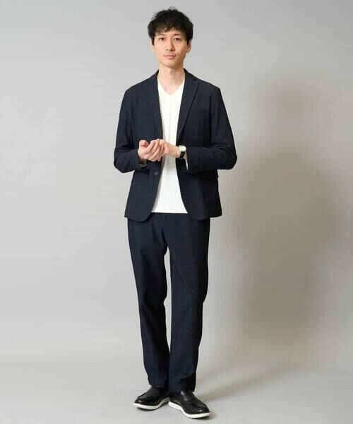 a.v.v / アー・ヴェ・ヴェ テーラードジャケット | デニムライクストレッチスマートジャケット【イージーケア/洗濯機で洗える】〈ON/OFF SERIES〉 | 詳細8