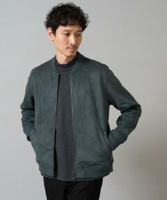 a.v.v / アー・ヴェ・ヴェ その他アウター | フェイクスエードリブブルゾン【イージーケア/ストレッチ/洗濯機で洗える】