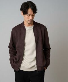 a.v.v / アー・ヴェ・ヴェ その他アウター | フェイクスエードリブブルゾン【イージーケア/ストレッチ/洗濯機で洗える】